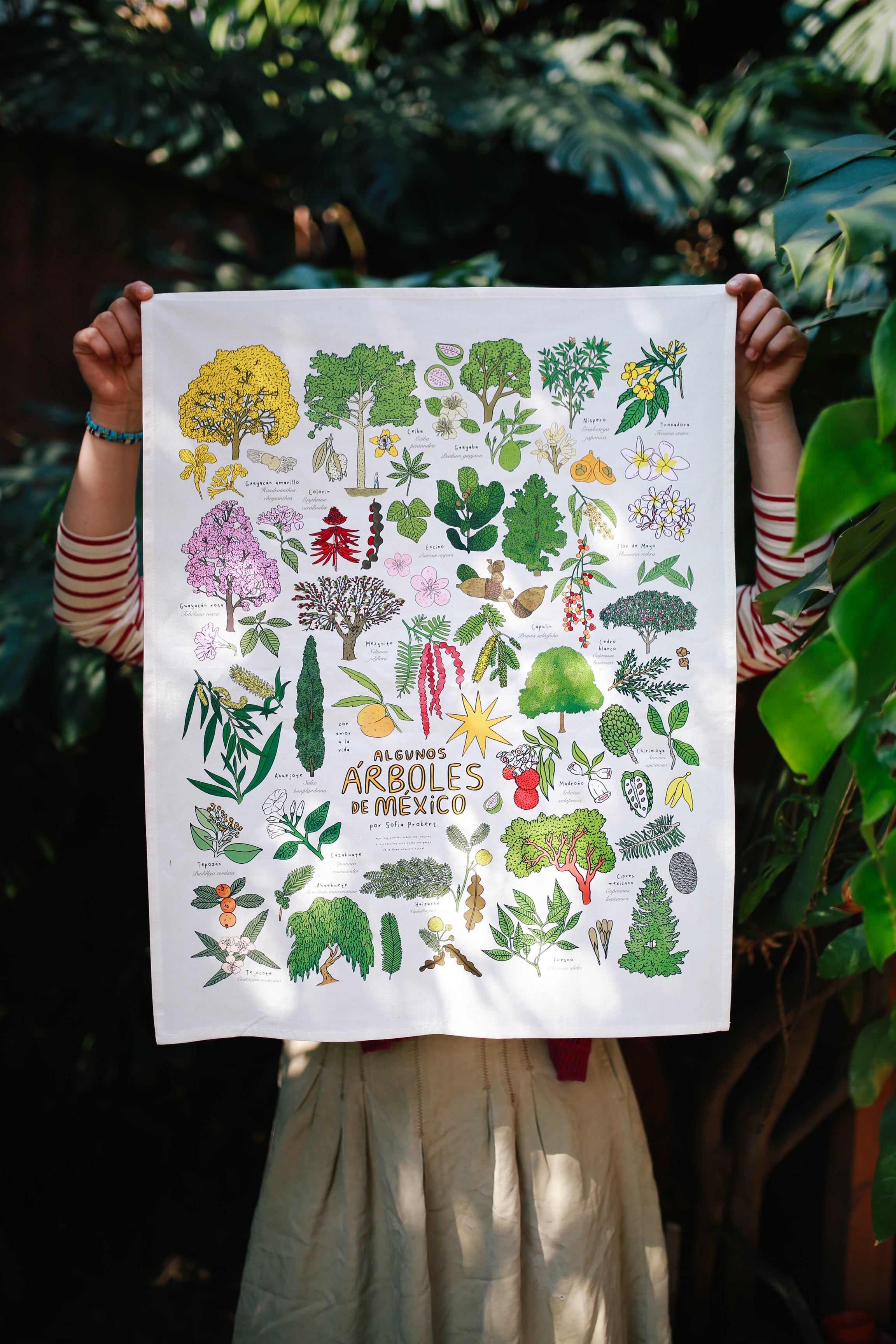 Póster textil árboles