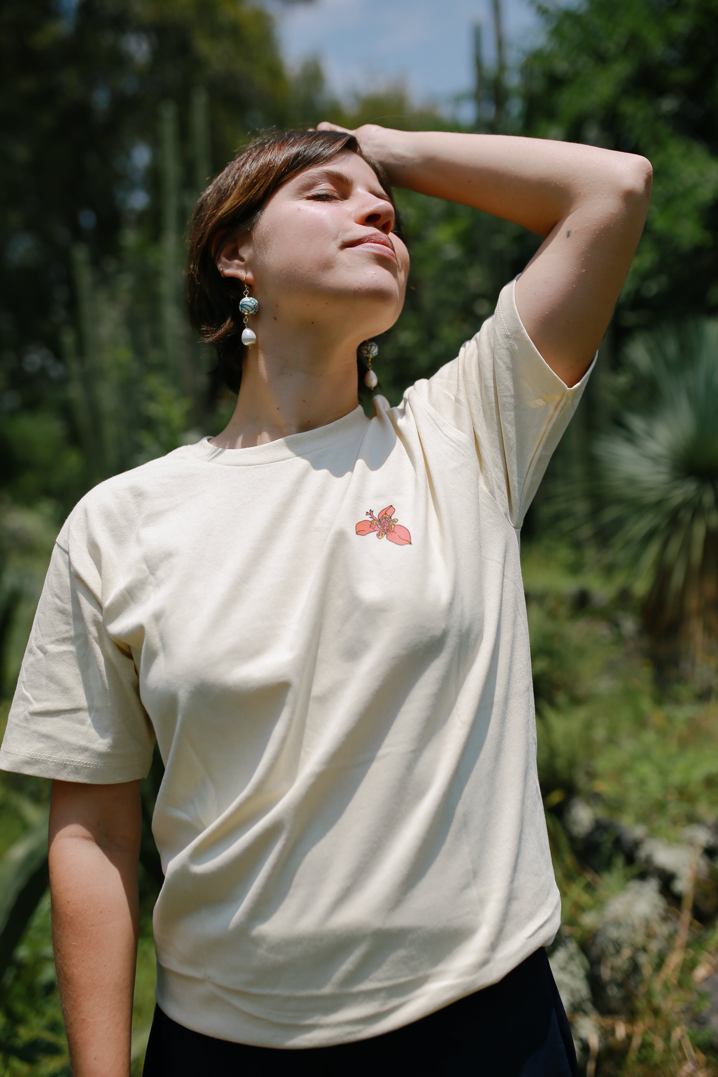 Playera flores
