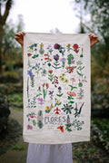 Póster textil flores