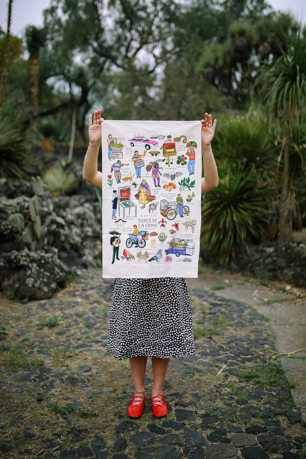 Póster textil seres de la CDMX