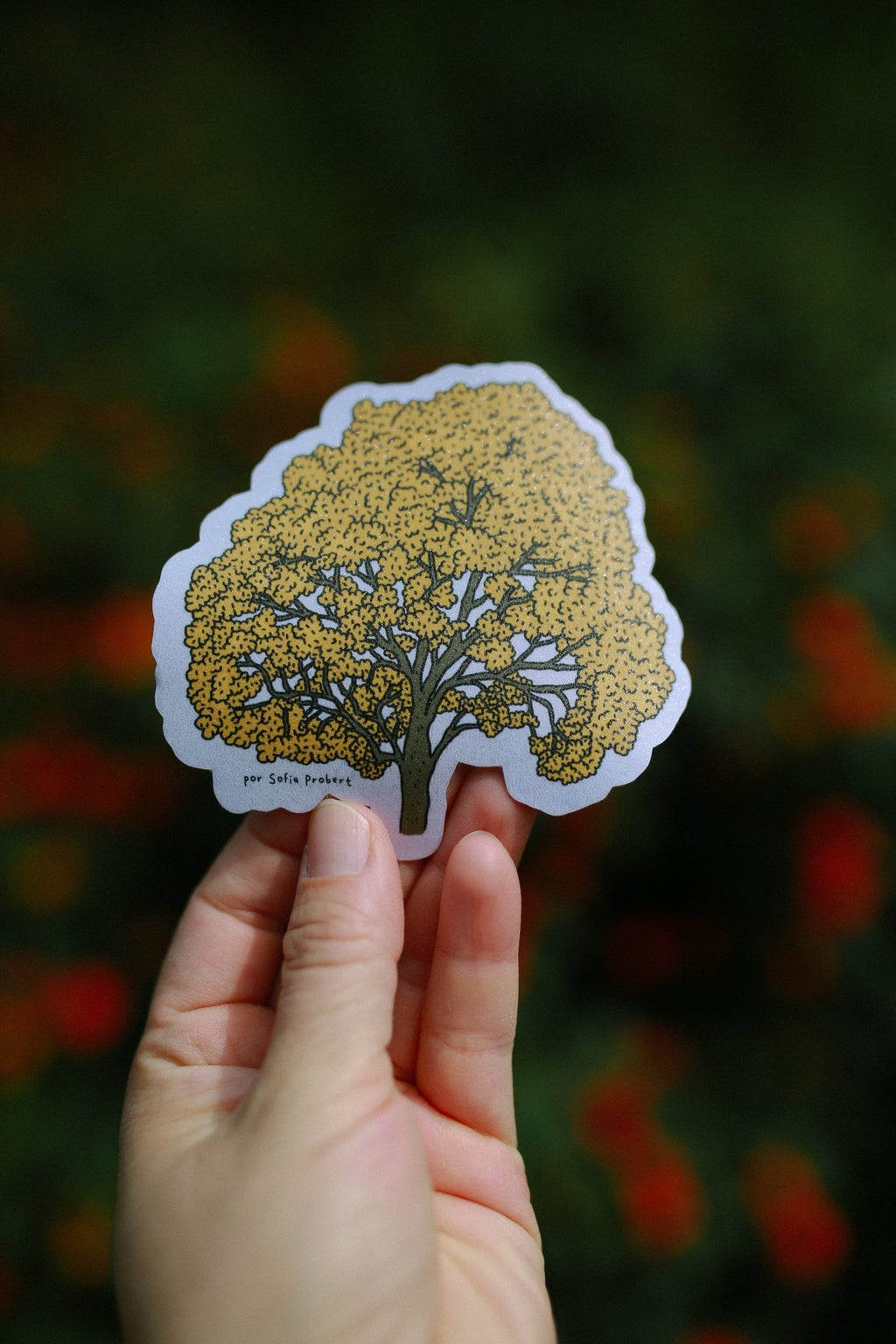 Sticker GUAYACÁN AMARILLO - Sofía Probert